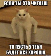 если ты это читаеш то пусть у тебя будет всё хорошо