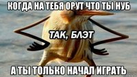 когда на тебя орут что ты нуб а ты только начал играть