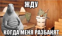 жду когда меня разбанят