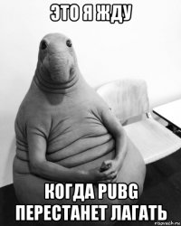 это я жду когда pubg перестанет лагать