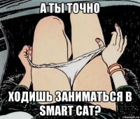 а ты точно ходишь заниматься в smart cat?