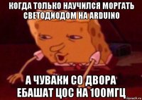 когда только научился моргать светодиодом на arduino а чуваки со двора ебашат цос на 100мгц