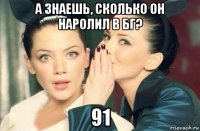 а знаешь, сколько он наролил в бг? 91