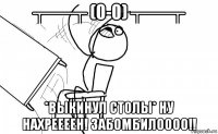 ┬──┬ (0-0) ┬──┬ *выкинул столы* ну нахреееен! забомбилоооо!!