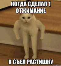 когда сделал 1 отжимание и съел растишку