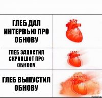 глеб дал интервью про обнову глеб запостил скриншот про обнову глеб выпустил обнову