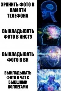 ХРАНИТЬ ФОТО В ПАМЯТИ ТЕЛЕФОНА ВЫКЛАДЫВАТЬ ФОТО В ИНСТУ ВЫКЛАДЫВАТЬ ФОТО В ВК ВЫКЛАДЫВАТЬ ФОТО В ЧАТ С БЫВШИМИ КОЛЛЕГАМИ