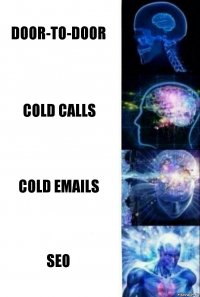 door-to-door cold calls cold emails SEO