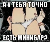 а у тебя точно есть минибар?