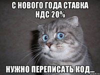 с нового года ставка ндс 20% нужно переписать код...