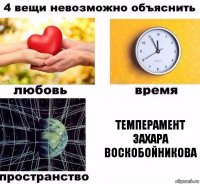 темперамент захара воскобойникова