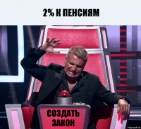 2% к пенсиям Создать закон