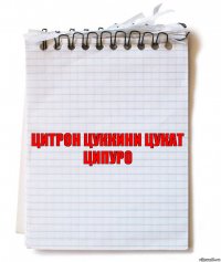 ЦИТРОН ЦУККИНИ ЦУКАТ ЦИПУРО