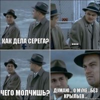 Как дела Серега? .... Чего молчишь? Думаю... о мухе...без крыльев...