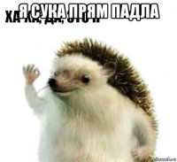 я сука прям падла 