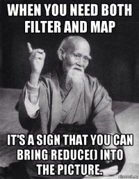 when you need both filter and map it's a sign that you can bring reduce() into the picture.