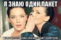 я знаю один пакет microsoft.extensions.logging.log4net.aspnetcore