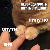 необходимость жрать сгущёнку лера