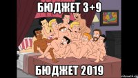 бюджет 3+9 бюджет 2019