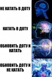 Не катать в доту Катать в доту Обновить доту и катать Обновить доту и не катать