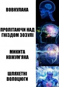 Вовкулака Пролiтаючи над гнiздом зозулi Микита Кожум'яка Шляхетні волоцюги