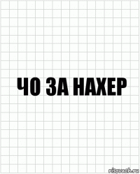 чо за нахер