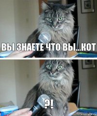 вы знаете что вы...КОТ ?!