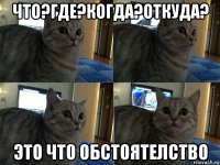 что?где?когда?откуда? это что обстоятелство