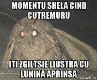 momentu shela cind cutremuru iti zgiltsie liustra cu lunina aprinsa