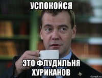 успокойся это флудильня хуриканов