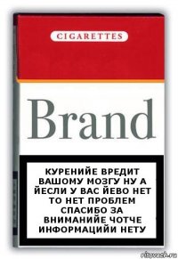 Куренийе вредит вашому мозгу ну а йесли у вас йево нет то нет проблем спасибо за вниманийе чотче информацийи нету