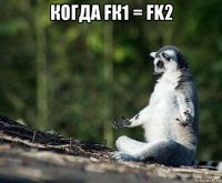 когда fк1 = fk2 