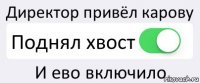 Директор привёл карову Поднял хвост И ево включило