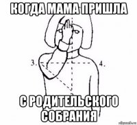 когда мама пришла с родительского собрания