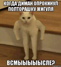 когда диман опрокинул полторашку жигуля всмыыыыысле?