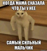 когда мама сказала что ты у нее самый сильный мальчик