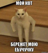 мой кот бережет мою ебучучку