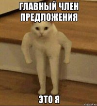 главный член предложения это я