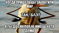 когда пришельцы захватили мир а ты до сих пор не имееш кота дома