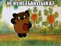 не ну не ебанутый а? 