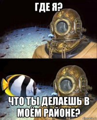 где я? что ты делаешь в моём районе?