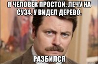 я человек простой. лечу на су34. у видел дерево. разбился