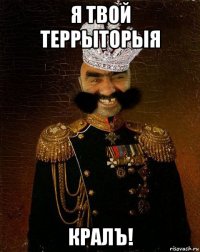 я твой террыторыя кралъ!