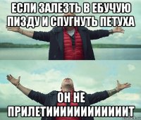 если залезть в ебучую пизду и спугнуть петуха он не прилетиииииииииииит