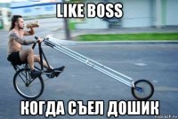 like boss когда съел дошик