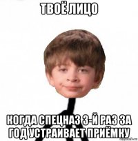 твоё лицо когда спецназ 3-й раз за год устраивает приёмку