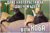 даже у кота растяжка лудше чем у тебя bith