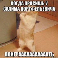 когда просишь у салима портфельевича поиграаааааааааать