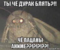 ты чё дурак блять?!! чё пацаны аниме??!?!?!??!