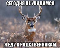 сегодня не увидимся я еду к родственникам